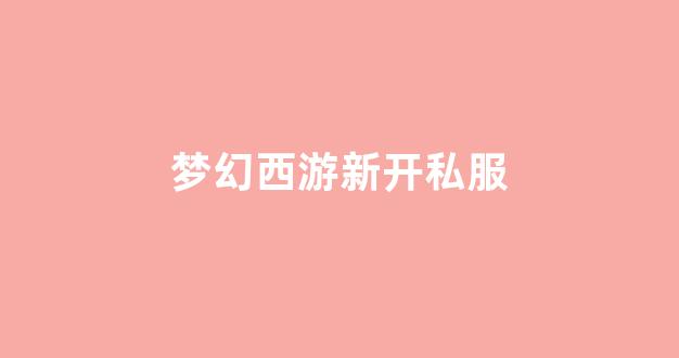 梦幻西游私服网